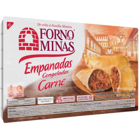 Empanada Forno de Minas Carne Congelada 240g - Imagem em destaque