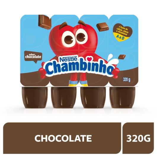 Petit Suisse Nestlé Chambinho® Chocolate 320G com 8 unidades - Imagem em destaque