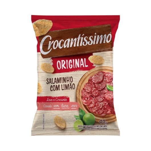 Snack Crocantissímo Salame com limão 40g - Imagem em destaque