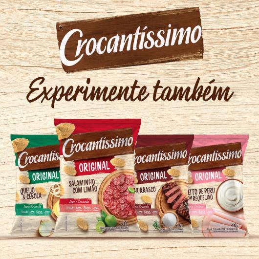 Snack Crocantissímo Salame com limão 40g - Imagem em destaque