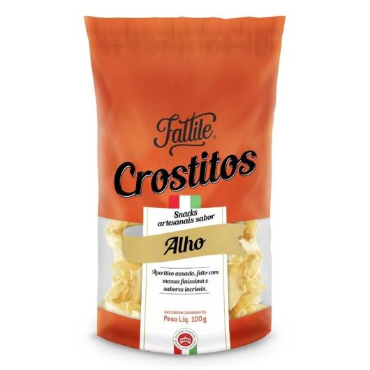 Aperitivo alho Fattile Crostitos 100g - Imagem em destaque
