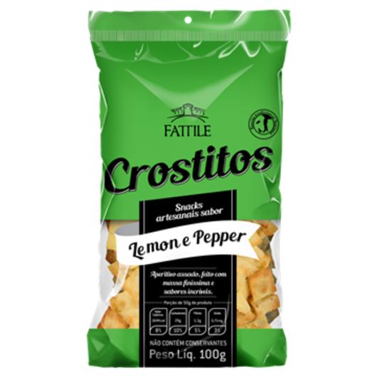 Mini Crostitos Lemon e Pepper 100g - Imagem em destaque