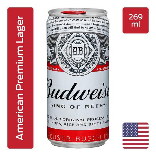 Cerveja Budweiser American Lager 269ml Lata - Imagem em destaque