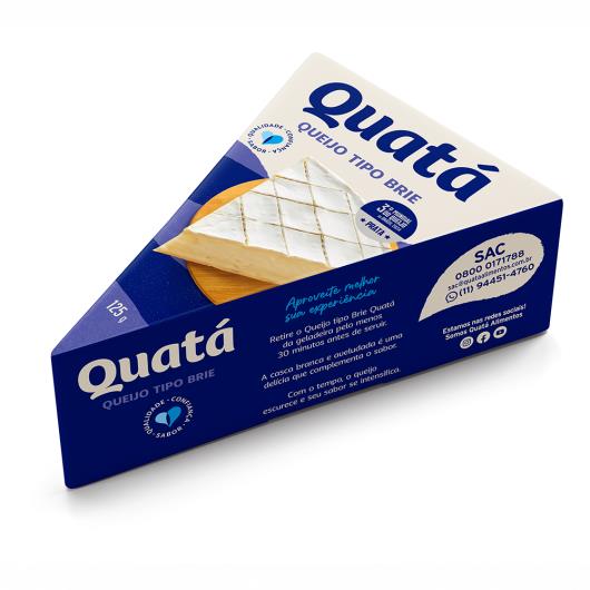 Queijo tipo brie Quatá fracionado 125g - Imagem em destaque