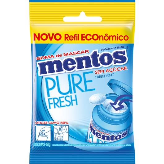Goma Mentos Pure Fresh Mint refil 56g - Imagem em destaque
