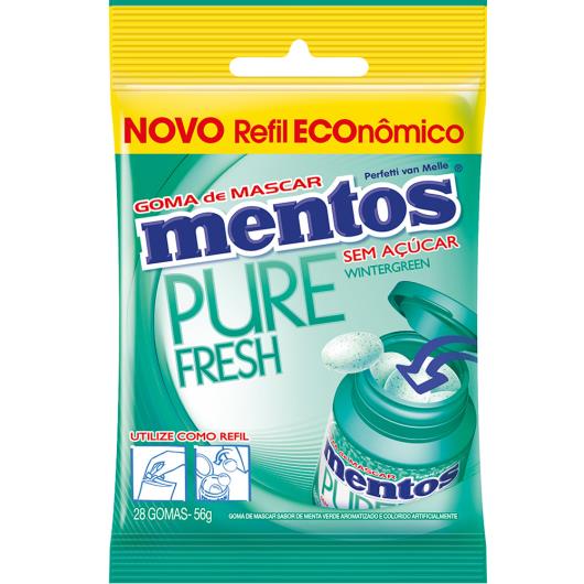 Goma Mentos Pure Fresh Wintergreen refil 56g - Imagem em destaque