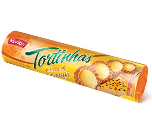 Biscoito Marilan Tortinha Mousse Maracujá 160g - Imagem em destaque