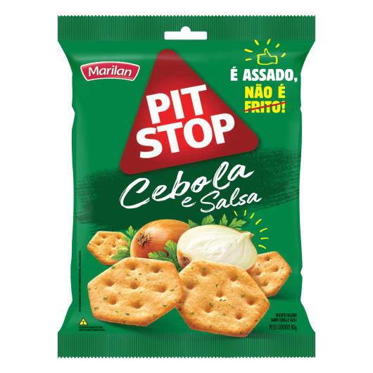 Biscoito Cebola e Salsa Marilan Pit Stop Pacote 80g - Imagem em destaque