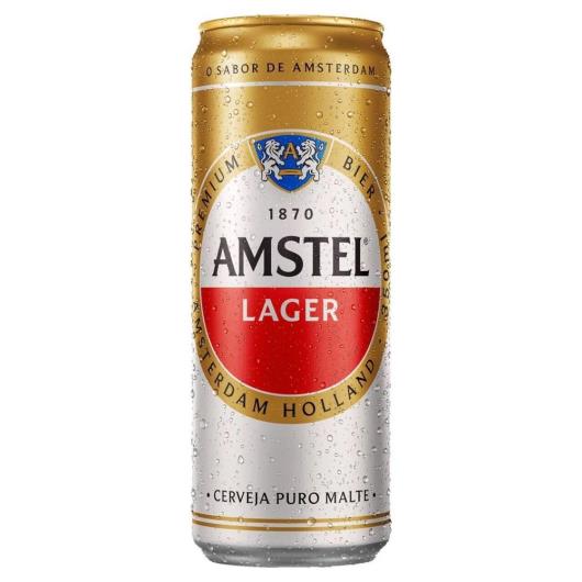 Cerveja Amstel Lager puro malte lata 350ml - Imagem em destaque