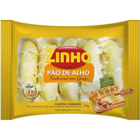 Pão de Alho Zinho tradicional recheado com queijo 300g - Imagem em destaque