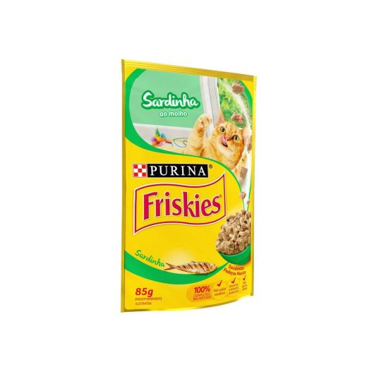 Alimento gatos Friskies adulto sardinha molho sachê 85g - Imagem em destaque