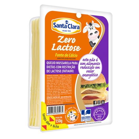 Queijo Mussarela Santa Clara Zero Lactose Fatiado 150g - Imagem em destaque