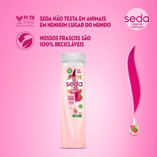 Shampoo Seda Joias da Natureza Frutas Vermelhas e Gengibre 325ml - Imagem em destaque