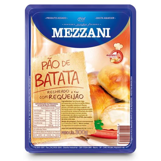 Pão de batata com recheio de requeijão Mezzani 300g - Imagem em destaque