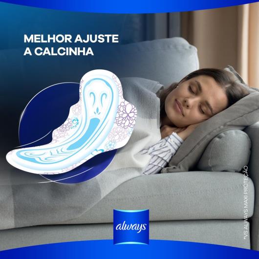 Absorvente Always Noites Tranquilas Seca com abas 32 Unidades - Imagem em destaque