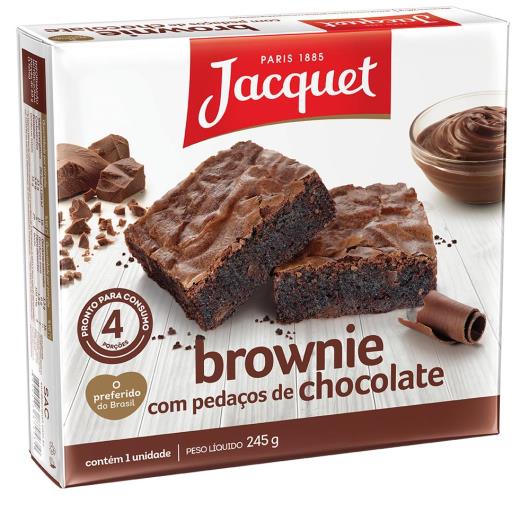 Bolo jacquet brownie pedaços de chocolate 245g - Imagem em destaque