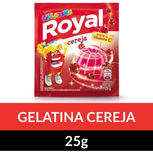 Gelatina em pó ROYAL Cereja 25g - Imagem em destaque