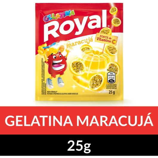 Gelatina em pó Royal Maracujá 25g - Imagem em destaque