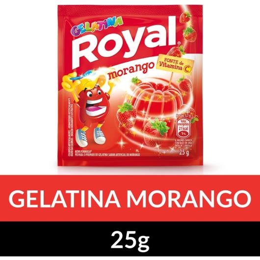 Gelatina em pó Royal Morango 25g - Imagem em destaque