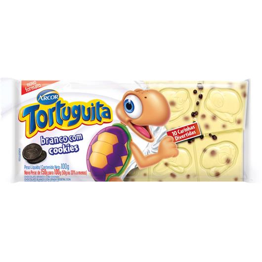 Chocolate Arcor Tortuguita Branco com Cookies 100g - Imagem em destaque