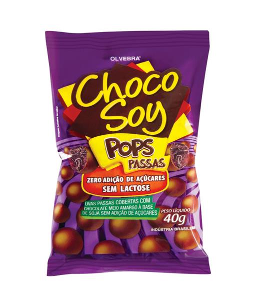 Uvas Passas Choco Soy pops passas 40g - Imagem em destaque