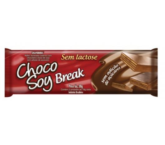 Wafer Choco Soy Break sem lactose 38g - Imagem em destaque