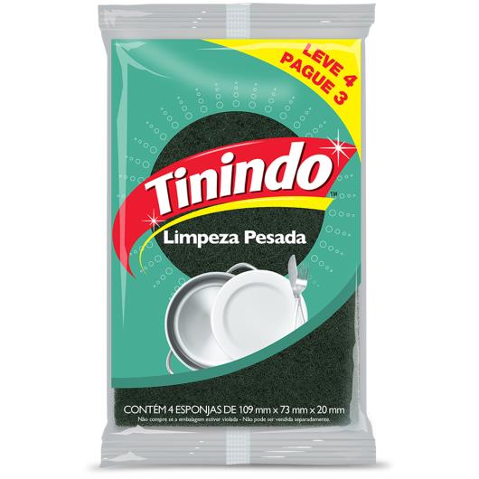 Esponja Limpeza Pesada Tinindo Leve 4 Pague 3 Unids - Imagem em destaque