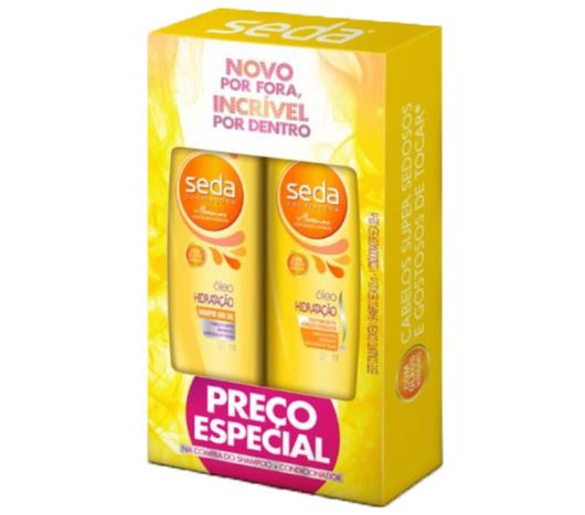 Kit Seda Shampoo + Condicionador Seda Óleo Hidratante 650ml - Imagem em destaque