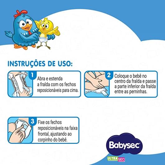 Fralda Babysec Ultrasec Galinha Pintadinha Azul M 38 unidades - Imagem em destaque