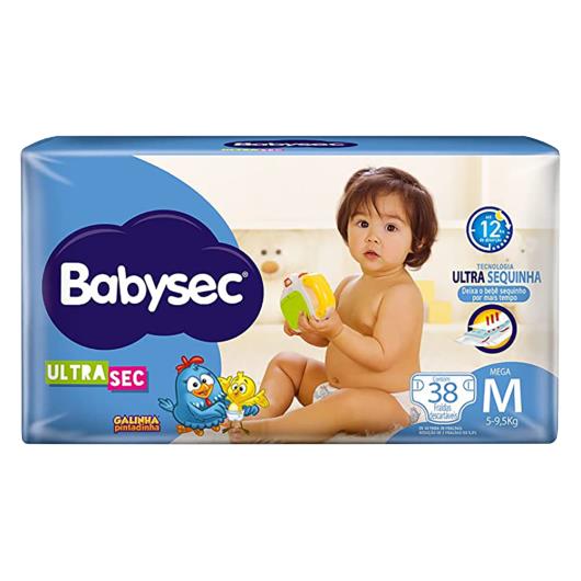 Fralda Babysec Ultrasec Galinha Pintadinha Azul M 38 unidades - Imagem em destaque