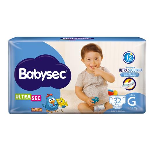 Fralda Babysec Ultrasec Galinha Pintadinha G 32 Unidades - Imagem em destaque