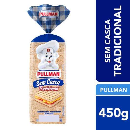 Pão de Forma Pullman Tradicional Sem Casca 450g - Imagem em destaque