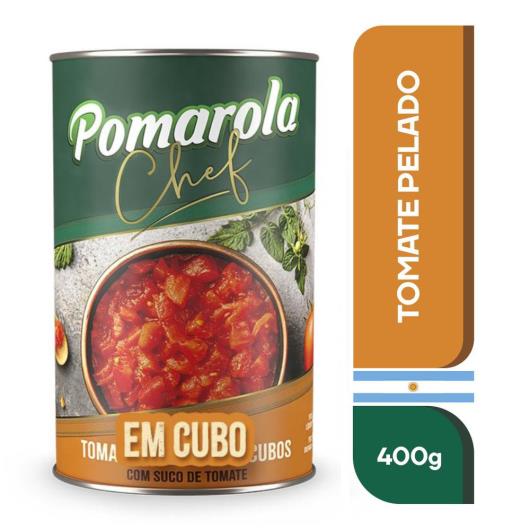 POMAROLA TOMATE PELADO EM CUBO 400G - Imagem em destaque