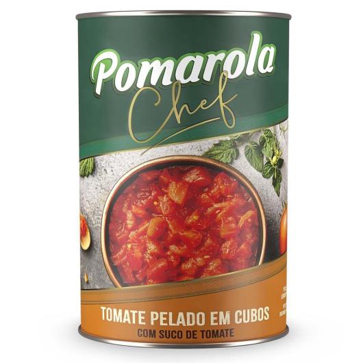 POMAROLA TOMATE PELADO EM CUBO 400G - Imagem em destaque