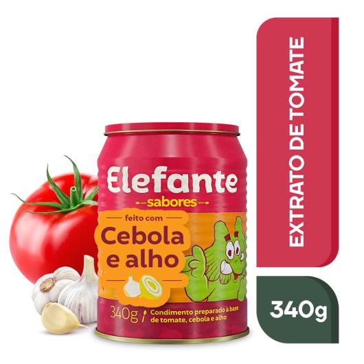 Extrato Tomate Elefante cebola e alho lata 340g - Imagem em destaque