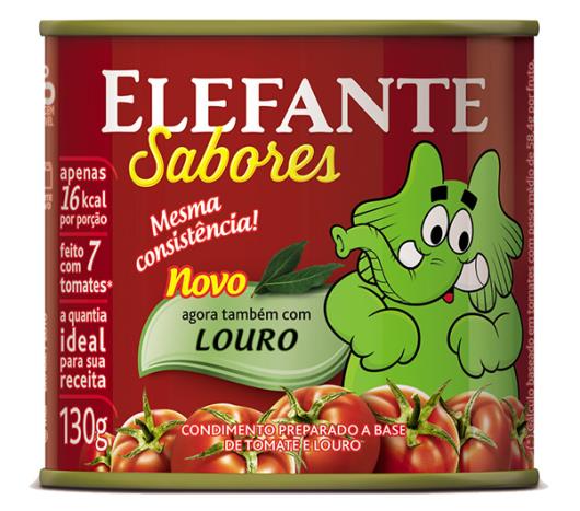 Extrato de tomate Elefante Louro lata 130g - Imagem em destaque