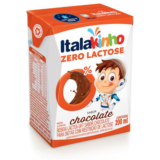 Bebida láctea Italakinho sabor chocolate zero lactose 200 ml - Imagem em destaque