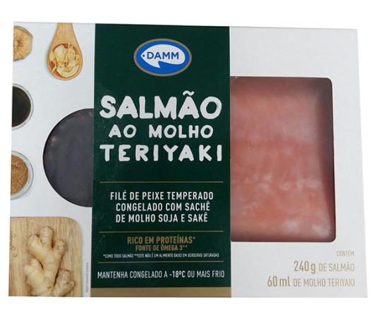 Filé Salmão Damm Molho Teriyake Congelado 240g+60ml - Imagem em destaque