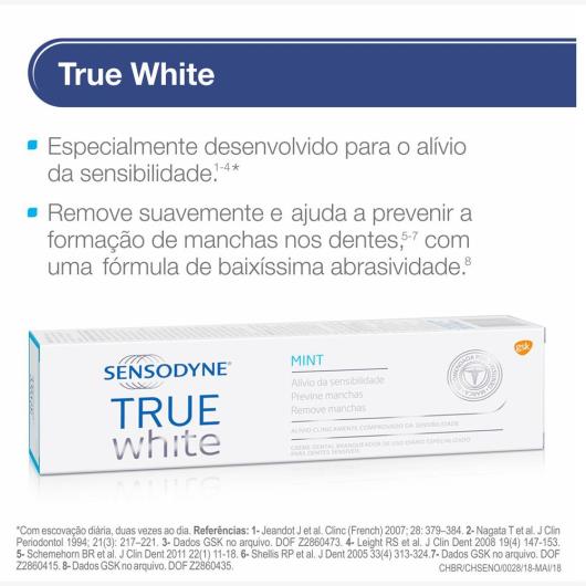 Creme Dental Sensodyne True White 100g - Imagem em destaque