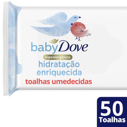 Toalhas Umedecidas Baby Dove Hidratação Enriquecida 50 Un - Imagem em destaque