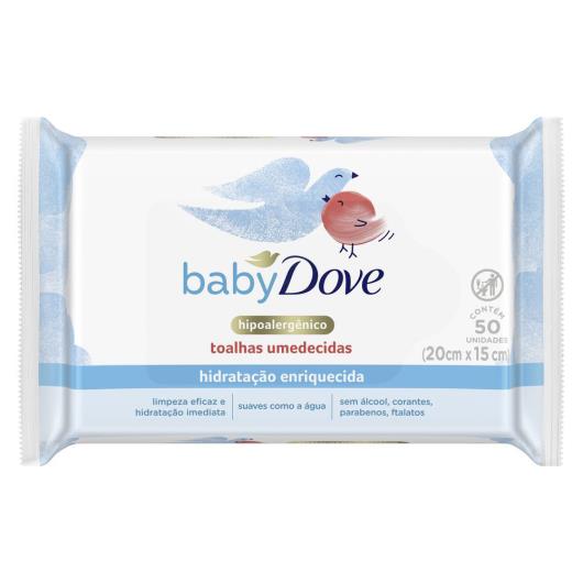Toalhas Umedecidas Baby Dove Hidratação Enriquecida 50 Un - Imagem em destaque