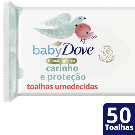 Toalhas Umedecidas Baby Dove Carinho e Proteção 50 Unidades - Imagem em destaque