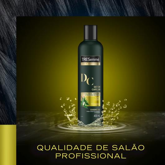 Shampoo TRESemmé Detox Capilar cabelos purificados e nutridos 400ml - Imagem em destaque