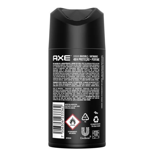 Desodorante Antitranspirante Axe Urban Aerosol Masculino 152ml - Imagem em destaque