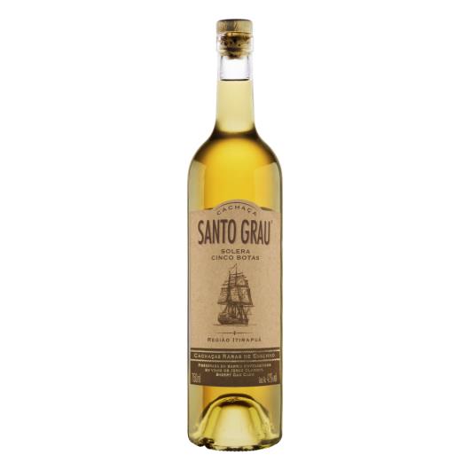 Cachaça Envelhecida Santo Grau Solera Cinco Botas Garrafa 750ml - Imagem em destaque