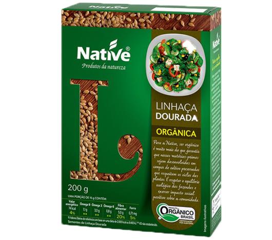 Linhaça Native Dourada Orgânica 200g - Imagem em destaque