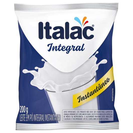 Leite em pó instantâneo Italac integral 200 g - Imagem em destaque