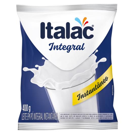 Leite em pó instantâneo Italac integral sachê 400 g - Imagem em destaque