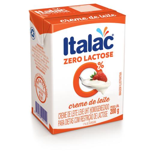 Creme de Leite Zero Lactose Italac 200g - Imagem em destaque