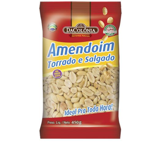 Amendoim Dacolonia Torrada Salgada 450g - Imagem em destaque